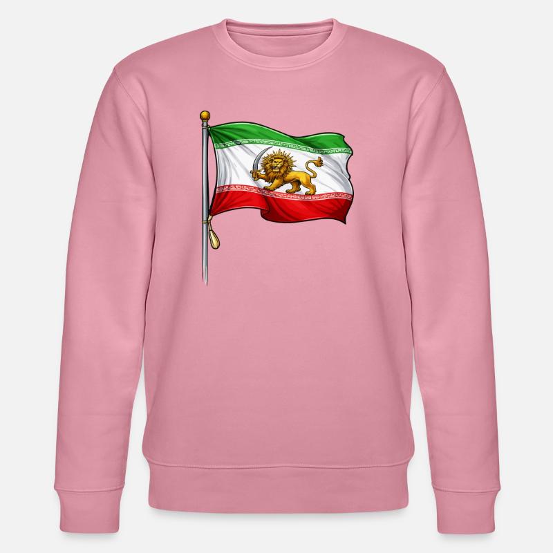 Épée du Lion Drapeau iranien - Sweat bio CHANGER Stanley/Stella Unisexe - lilas onirique