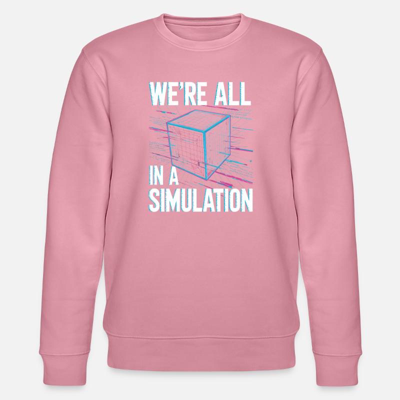 We're all in a simulation - Stanley/Stella CHANGER Unisex Organic Sweatshirt - lilac dream