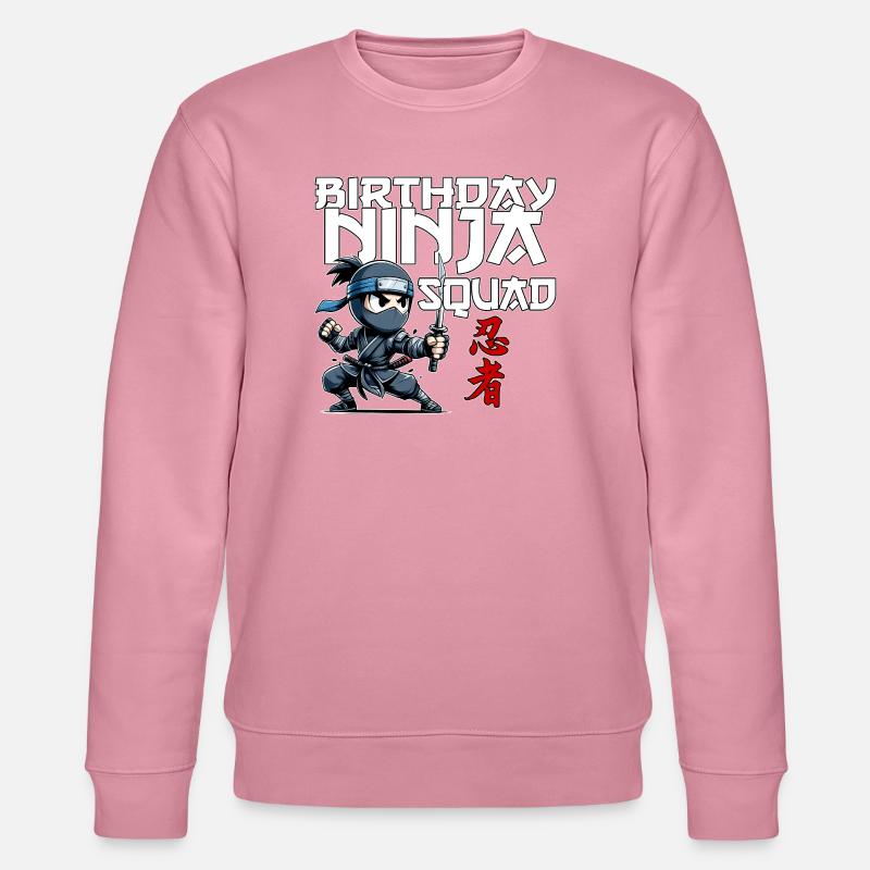 Birthday Ninja Squad Compleanno Lustig - Stanley/Stella Unisex Bio-Sweatshirt CHANGER  - Lila Traum