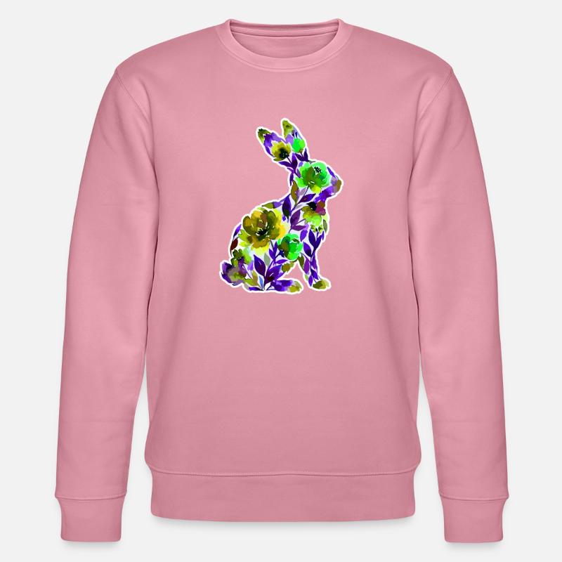 Fleurs en forme de lapin - Sweat bio CHANGER Stanley/Stella Unisexe - lilas onirique
