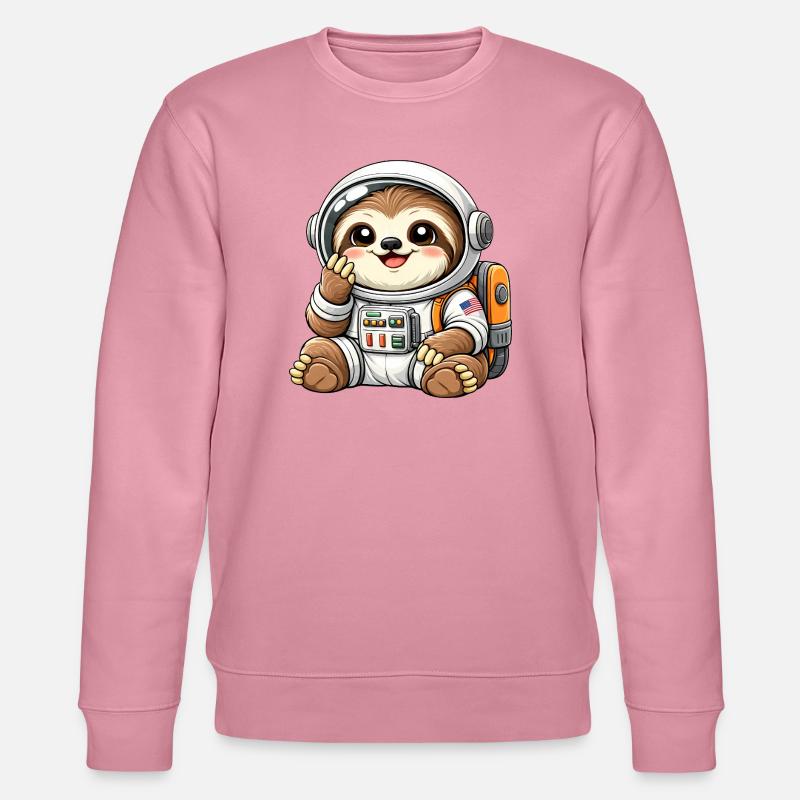Univers spatial de l’astronaute paresseux mignon - Sweat bio CHANGER Stanley/Stella Unisexe - lilas onirique