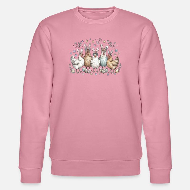Osterhasen Bande mit Eiern - Stanley/Stella Unisex Bio-Sweatshirt CHANGER - Lila Traum