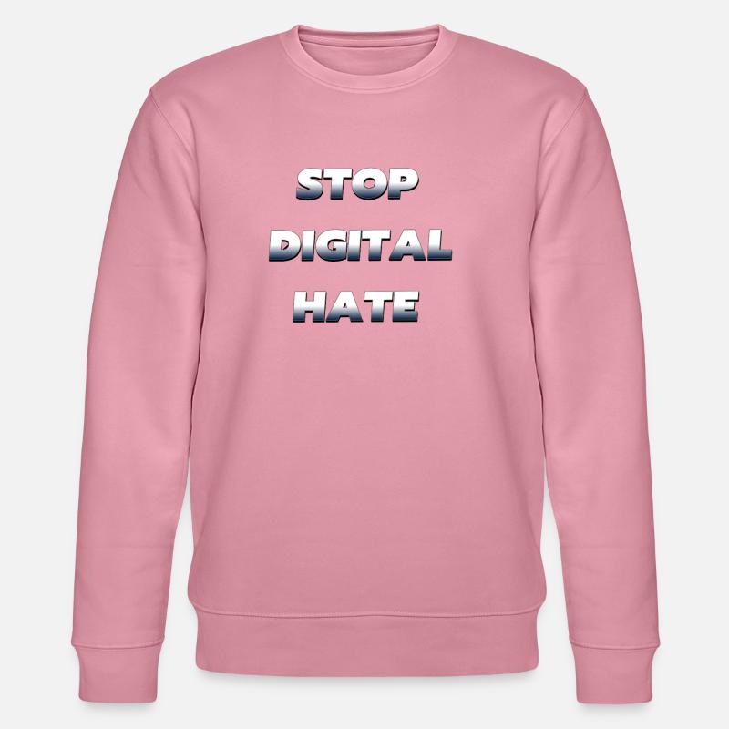Stop Digital Hate – gegen digitale Gewalt - Stanley/Stella Unisex Bio-Sweatshirt CHANGER  - Lila Traum