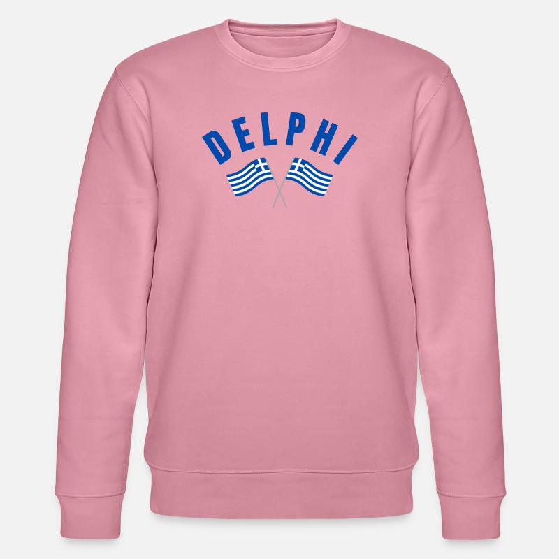 Drapeaux jumeaux grecs de Delphes - Sweat bio CHANGER Stanley/Stella Unisexe - lilas onirique
