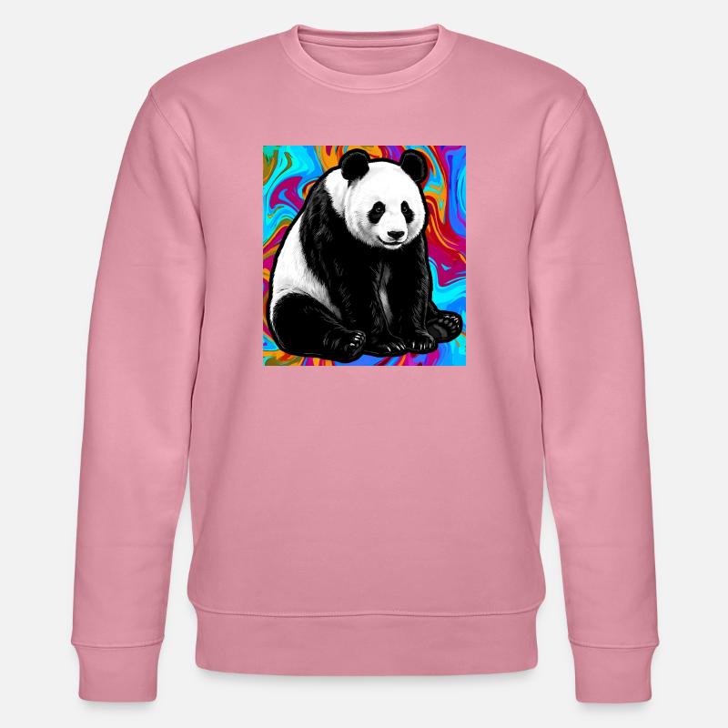 Panda - Stanley/Stella Unisex Bio-Sweatshirt CHANGER  - Lila Traum