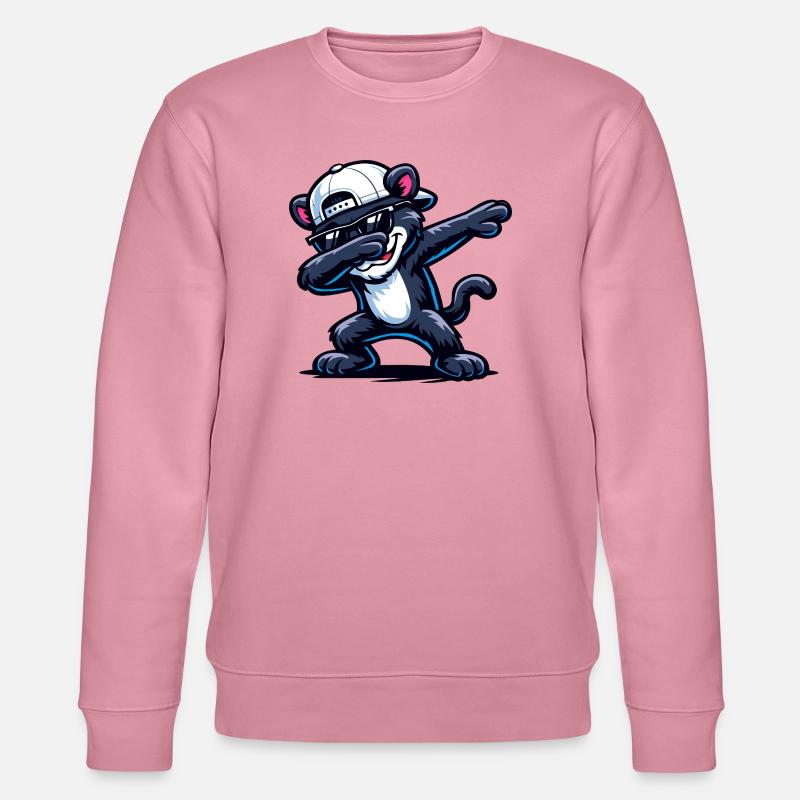 Dabbing Panther - Stanley/Stella Unisex Bio-Sweatshirt CHANGER  - Lila Traum