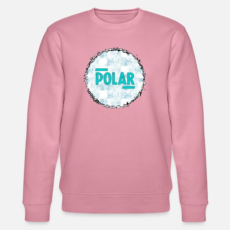 Polar Eisblau Logo Muster - Sweat bio CHANGER Stanley/Stella Unisexe - lilas onirique
