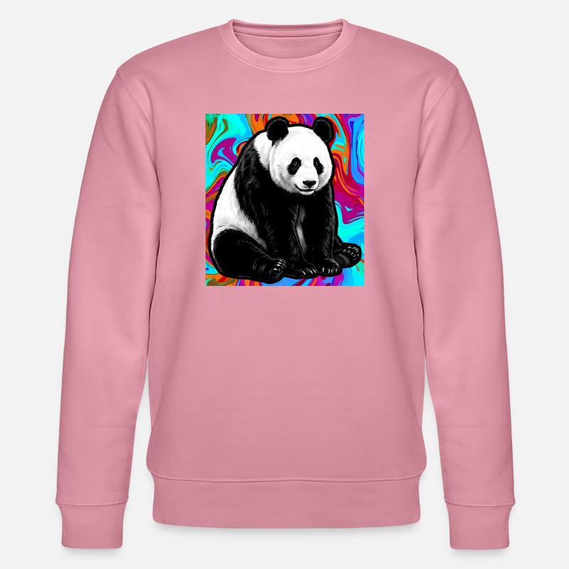 Panda - Stanley/Stella Unisex Bio-Sweatshirt CHANGER  - Lila Traum