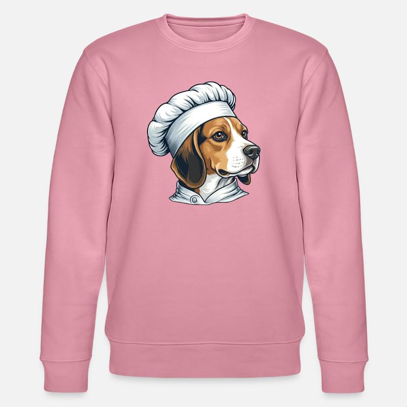 Beagle Koch – Lustiger Hunde Küchenchef - Stanley/Stella Unisex Bio-Sweatshirt CHANGER  - Lila Traum