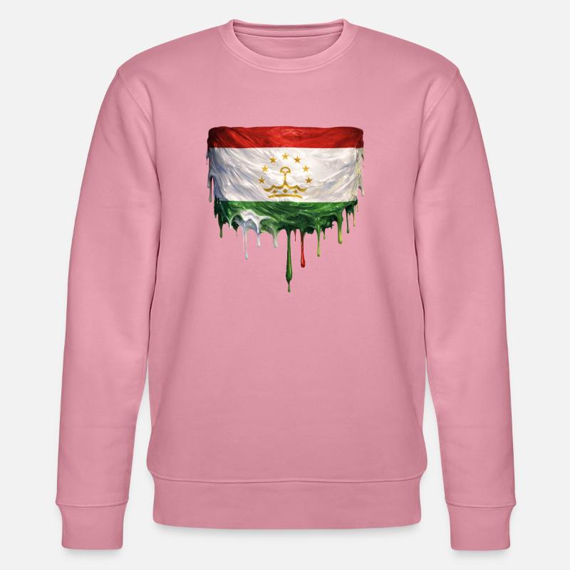 Gouttes de graffitis du drapeau tadjik - Sweat bio CHANGER Stanley/Stella Unisexe - lilas onirique