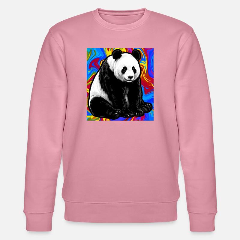 Panda - Stanley/Stella Unisex Bio-Sweatshirt CHANGER  - Lila Traum