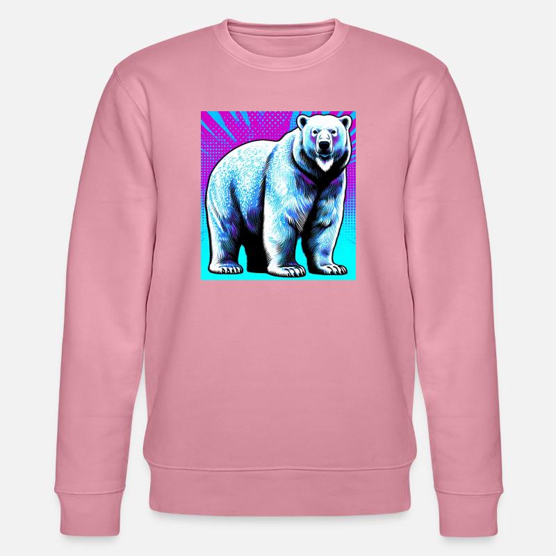 Eisbär - Stanley/Stella Unisex Bio-Sweatshirt CHANGER  - Lila Traum