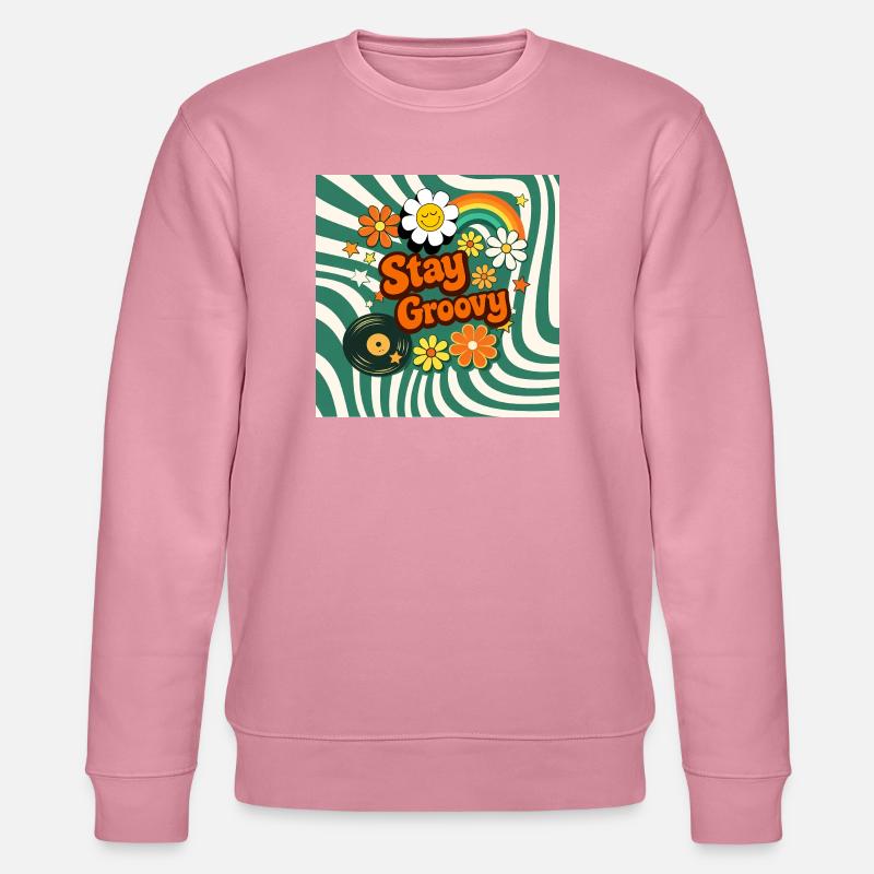 Style fleural rétro - Sweat bio CHANGER Stanley/Stella Unisexe - lilas onirique
