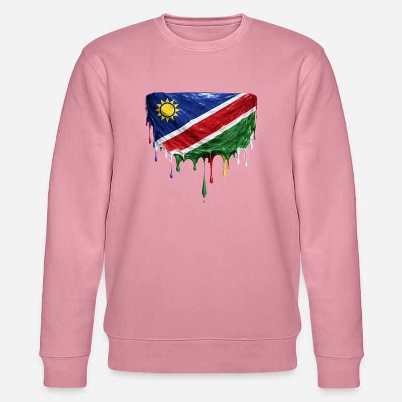 Namibia Flag Tropfenkunst - Stanley/Stella Unisex Bio-Sweatshirt CHANGER  - Lila Traum
