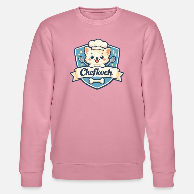 Chefkoch Hund Logo - Stanley/Stella Unisex Bio-Sweatshirt CHANGER  - Lila Traum