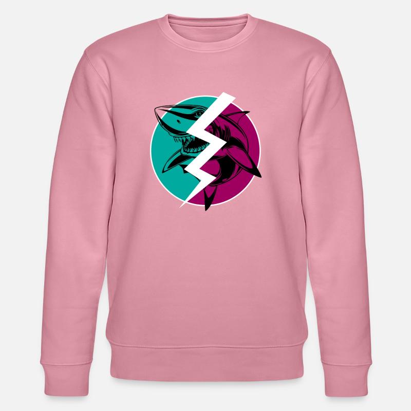 Elektrischer Split Shark - Stanley/Stella Unisex Bio-Sweatshirt CHANGER  - Lila Traum