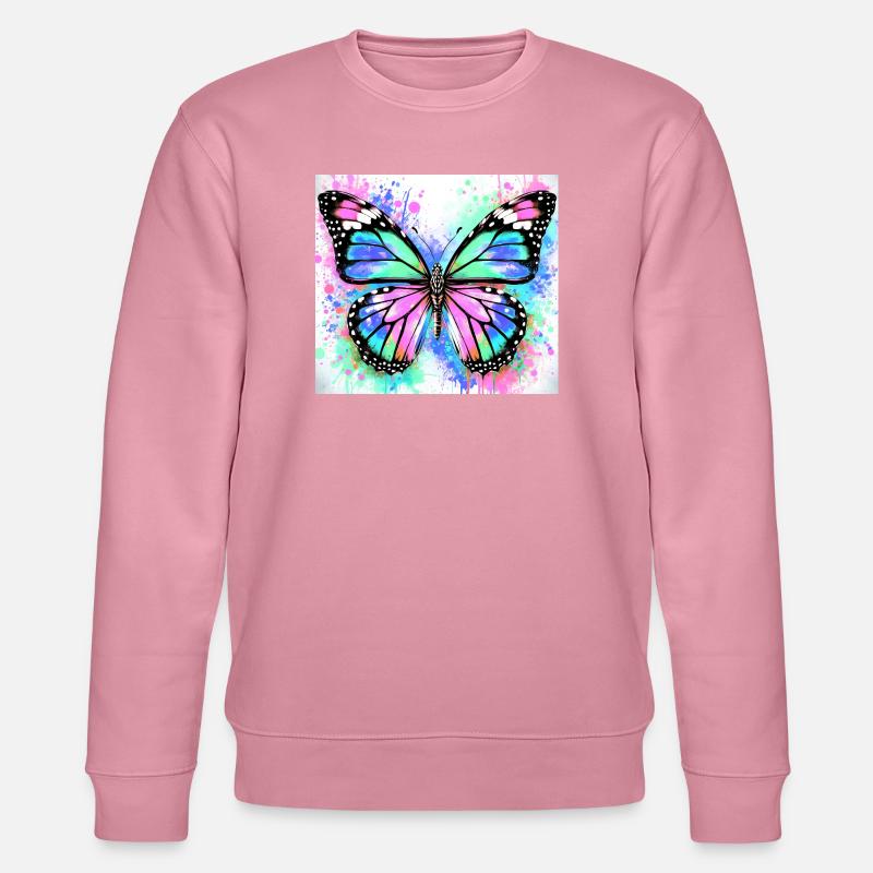 papillon - Sweat bio CHANGER Stanley/Stella Unisexe - lilas onirique