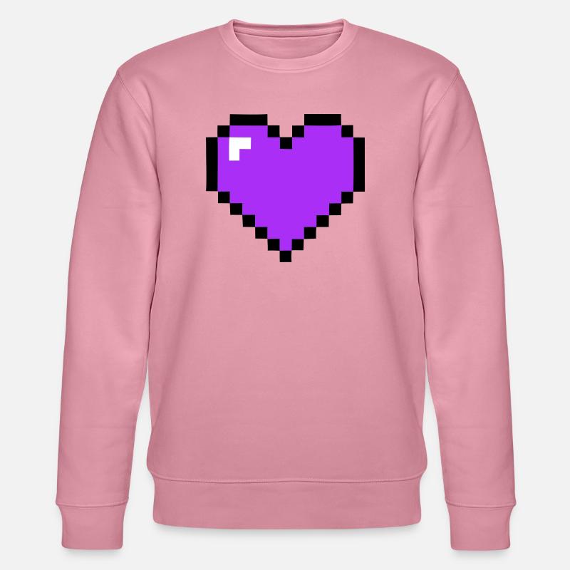 Santé 8-bit du cœur du Pixel - Sweat bio CHANGER Stanley/Stella Unisexe - lilas onirique
