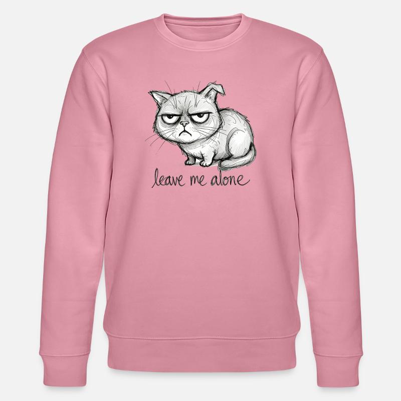 Doodle Cat - Stanley/Stella CHANGER Unisex Organic Sweatshirt - lilac dream