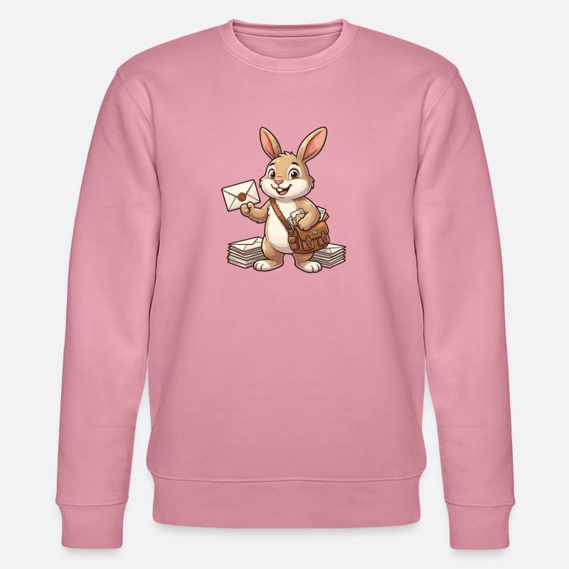 Lapin postal avec lettres - Sweat bio CHANGER Stanley/Stella Unisexe - lilas onirique