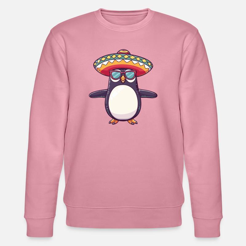 Penguin Comic Sombrero drôle - Sweat bio CHANGER Stanley/Stella Unisexe - lilas onirique