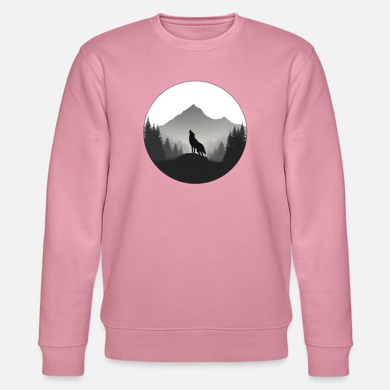 Wildwolf-Logo - Stanley/Stella Unisex Bio-Sweatshirt CHANGER  - Lila Traum