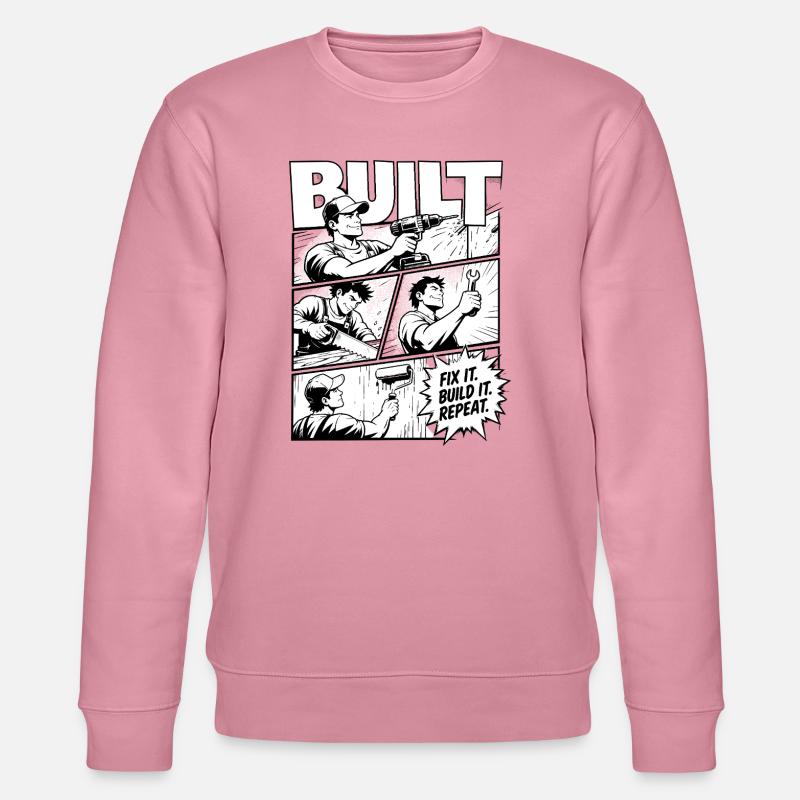 Construis, répare-le, recommence, recommence - Sweat bio CHANGER Stanley/Stella Unisexe - lilas onirique