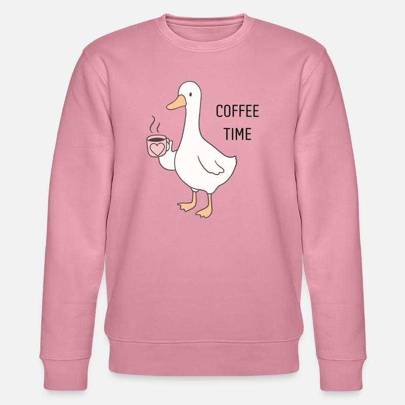 Dessin animé Ducky Coffee Time - Sweat bio CHANGER Stanley/Stella Unisexe - lilas onirique
