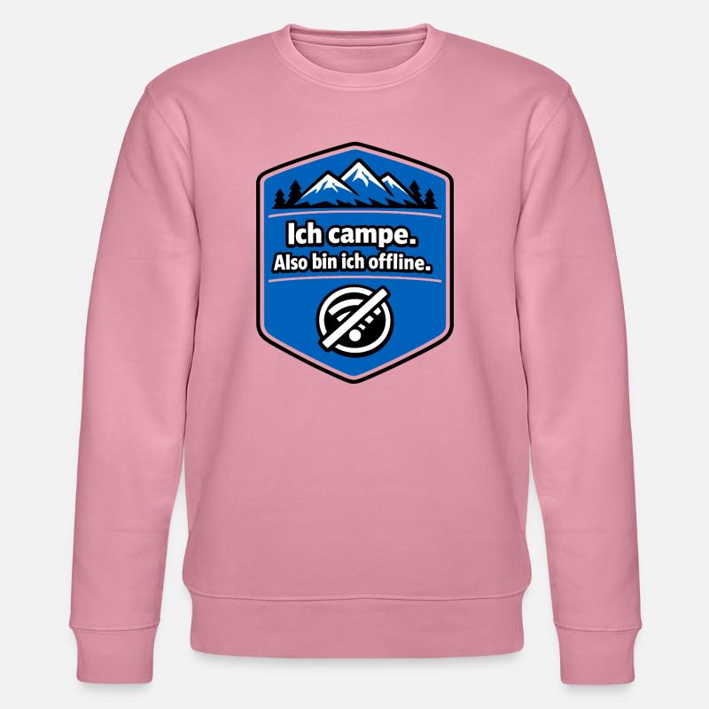 Camping - I'm offline - Stanley/Stella CHANGER Unisex Organic Sweatshirt - lilac dream