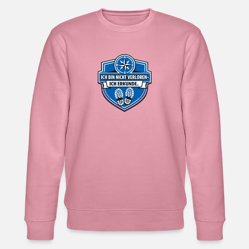Ich mag halt Camping - Stanley/Stella Unisex Bio-Sweatshirt CHANGER  - Lila Traum