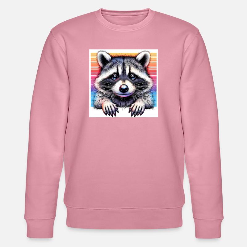 Raton laveur - Sweat bio CHANGER Stanley/Stella Unisexe - lilas onirique
