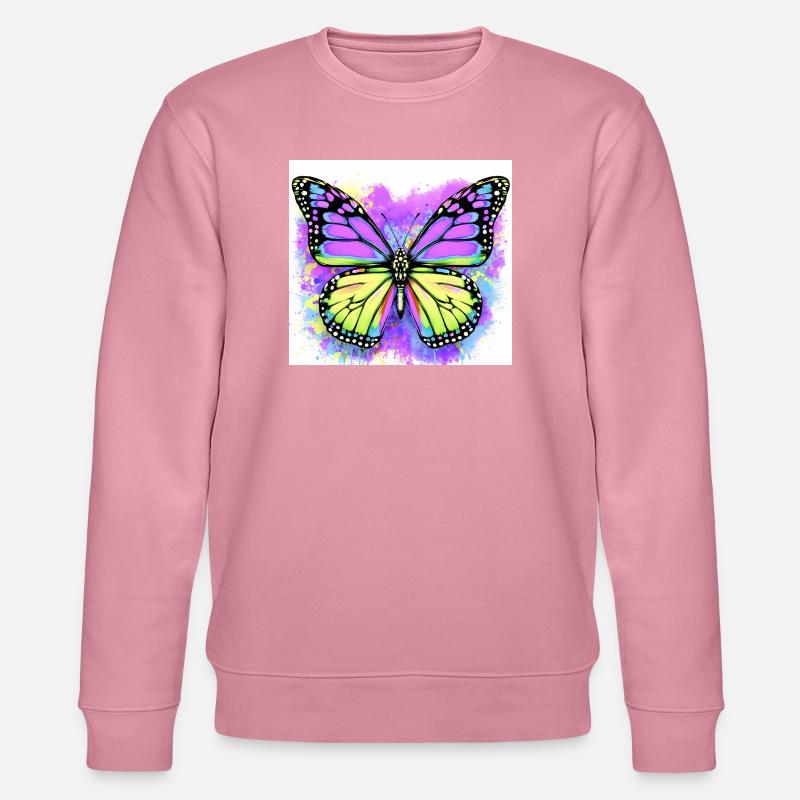 papillon - Sweat bio CHANGER Stanley/Stella Unisexe - lilas onirique