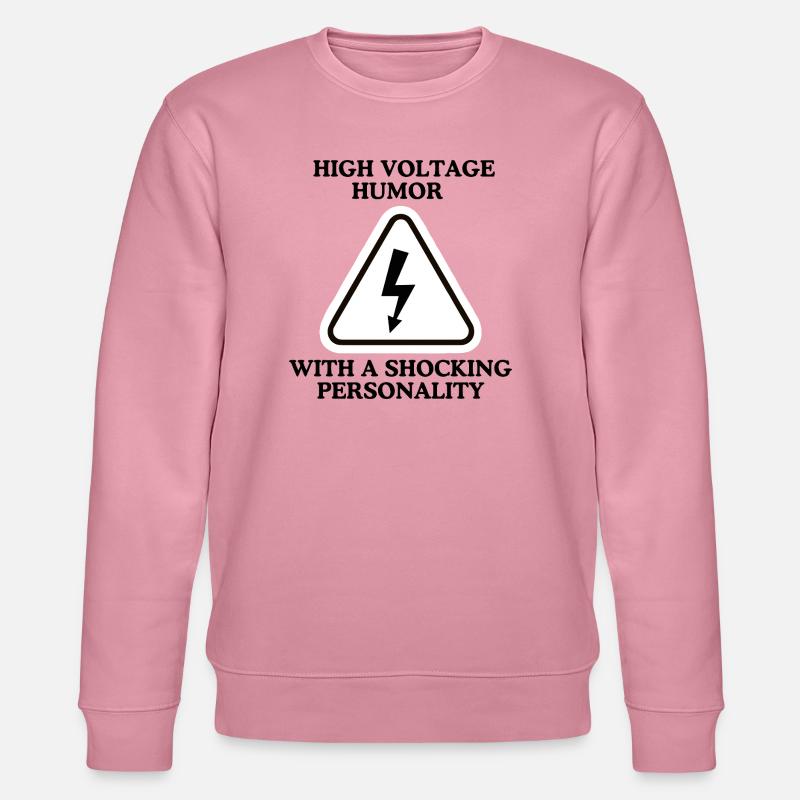Blitzwarnung Dreieckszeichen - Stanley/Stella Unisex Bio-Sweatshirt CHANGER  - Lila Traum