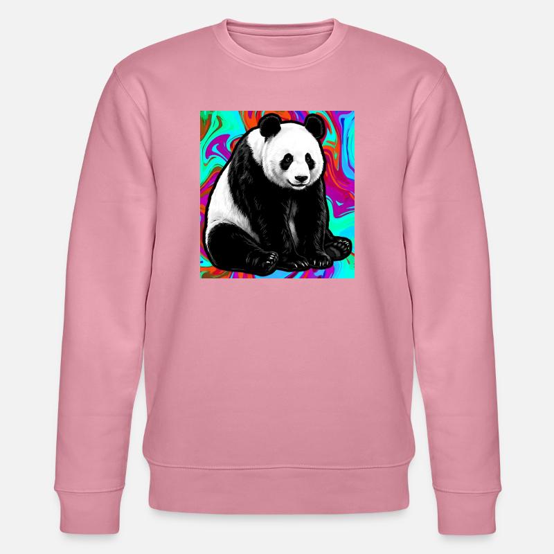 Panda - Stanley/Stella Unisex Bio-Sweatshirt CHANGER - Lila Traum