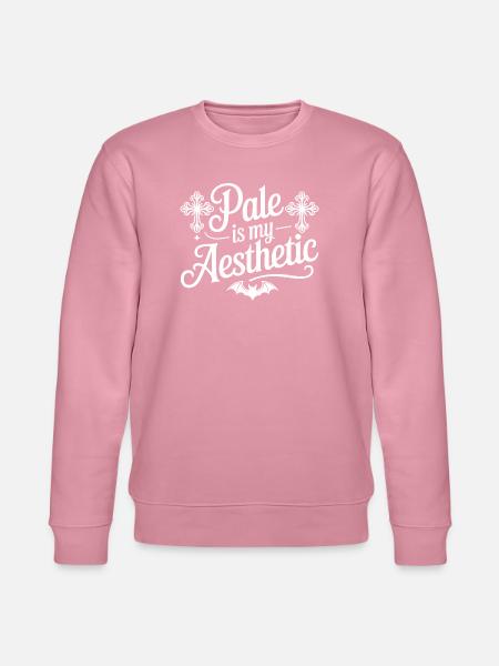 Pale Aesthetic Bat Typography - Stanley/Stella CHANGER Unisex Organic Sweatshirt - lilac dream