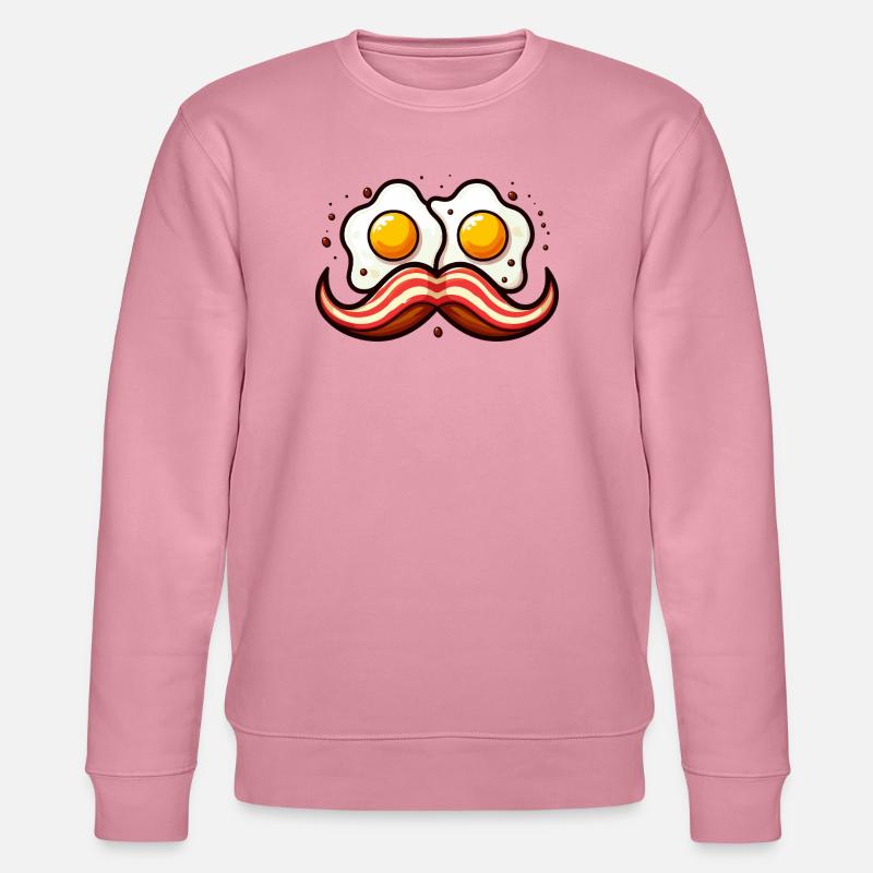 Retro-Ei-Schnurrbart - Stanley/Stella Unisex Bio-Sweatshirt CHANGER - Lila Traum