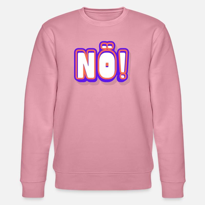 NO! Neon Pop Schriftkunst - Stanley/Stella Unisex Bio-Sweatshirt CHANGER - Lila Traum