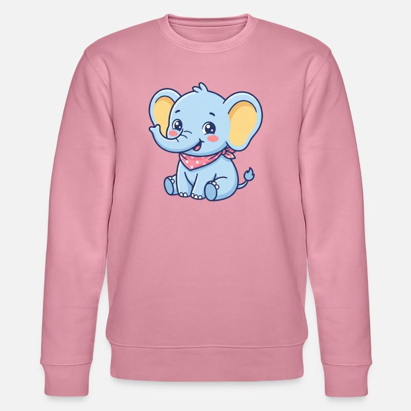 Blaues Elefanten-Bandana - Stanley/Stella Unisex Bio-Sweatshirt CHANGER - Lila Traum