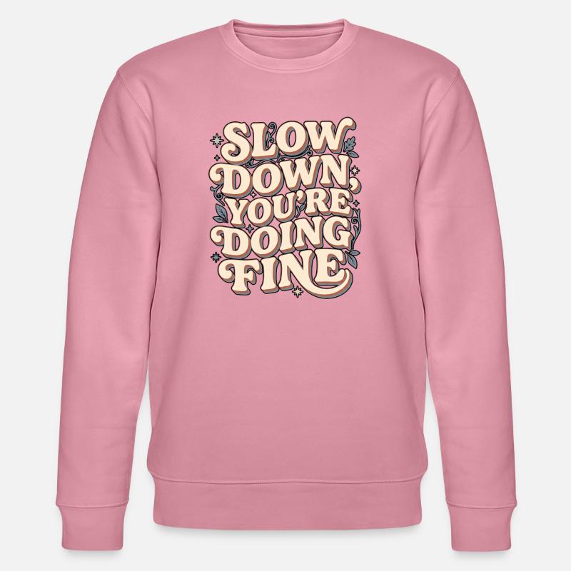 Slow Down Chill - Stanley/Stella Unisex Bio-Sweatshirt CHANGER - Lila Traum