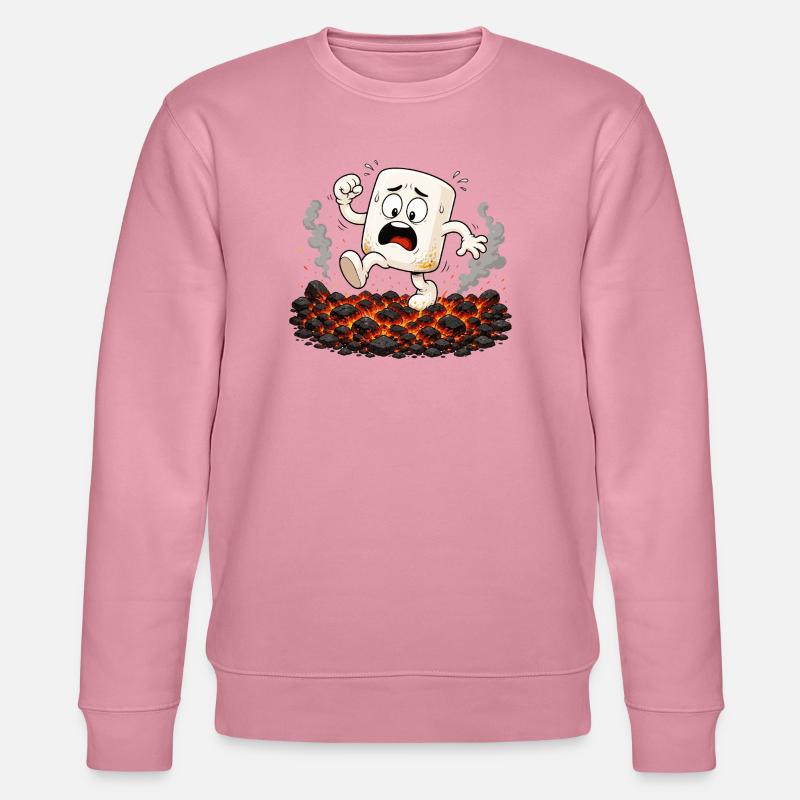Marshmallow läuft über glühende Kohlen - Stanley/Stella Unisex Bio-Sweatshirt CHANGER  - Lila Traum