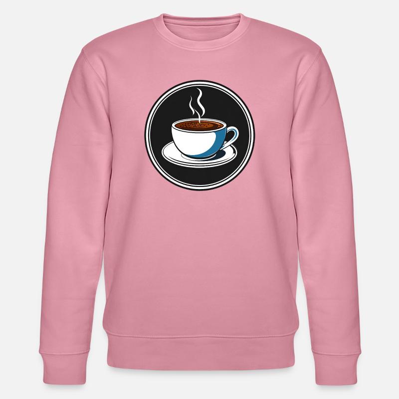 Kaffeetasse Rundlogo Illustration - Stanley/Stella Unisex Bio-Sweatshirt CHANGER  - Lila Traum