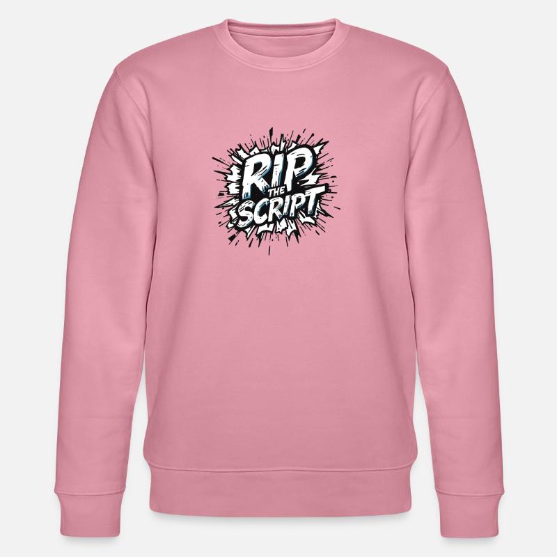 Rip the Script Burst - Stanley/Stella CHANGER Unisex Organic Sweatshirt - lilac dream