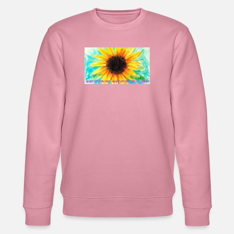 Sonnenblume Farbrausch Kunst - Stanley/Stella Unisex Bio-Sweatshirt CHANGER  - Lila Traum