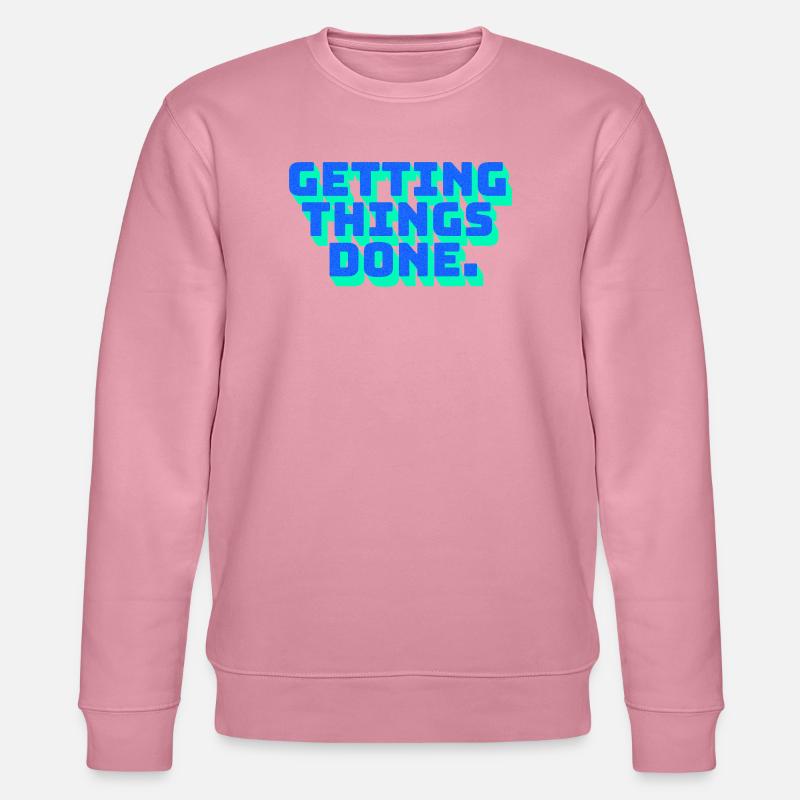 Fokus Motivation Getting Things Done - Stanley/Stella Unisex Bio-Sweatshirt CHANGER  - Lila Traum