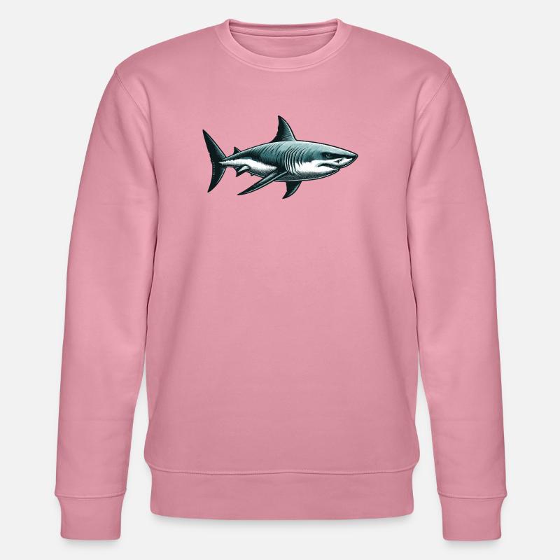 Grand requin blanc - Sweat bio CHANGER Stanley/Stella Unisexe - lilas onirique