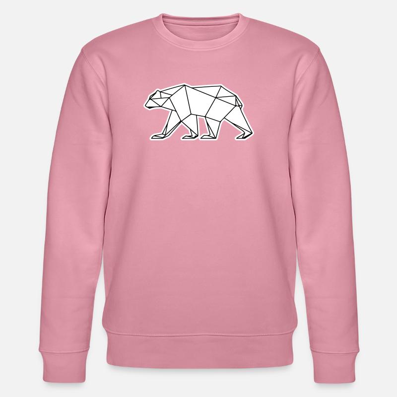 Icône polygonale de l’ours polaire - Sweat bio CHANGER Stanley/Stella Unisexe - lilas onirique