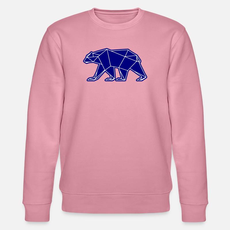 Eisbär Polar Bär Polygon Symbol - Stanley/Stella Unisex Bio-Sweatshirt CHANGER  - Lila Traum