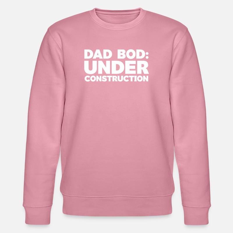 Papa Bod im Bau Witz Design - Stanley/Stella Unisex Bio-Sweatshirt CHANGER  - Lila Traum