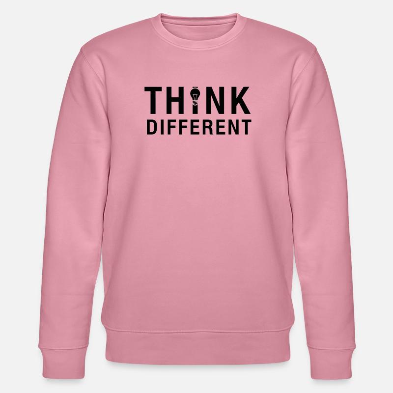 Creative Think Different Lightbulb Design - Stanley/Stella CHANGER Unisex Organic Sweatshirt - lilac dream