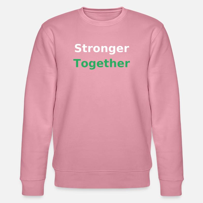 Stronger Together – Gemeinsam stark - Stanley/Stella Unisex Bio-Sweatshirt CHANGER  - Lila Traum